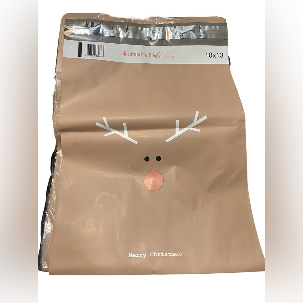 Poly Mailers Reindeer Christmas Pack of 20